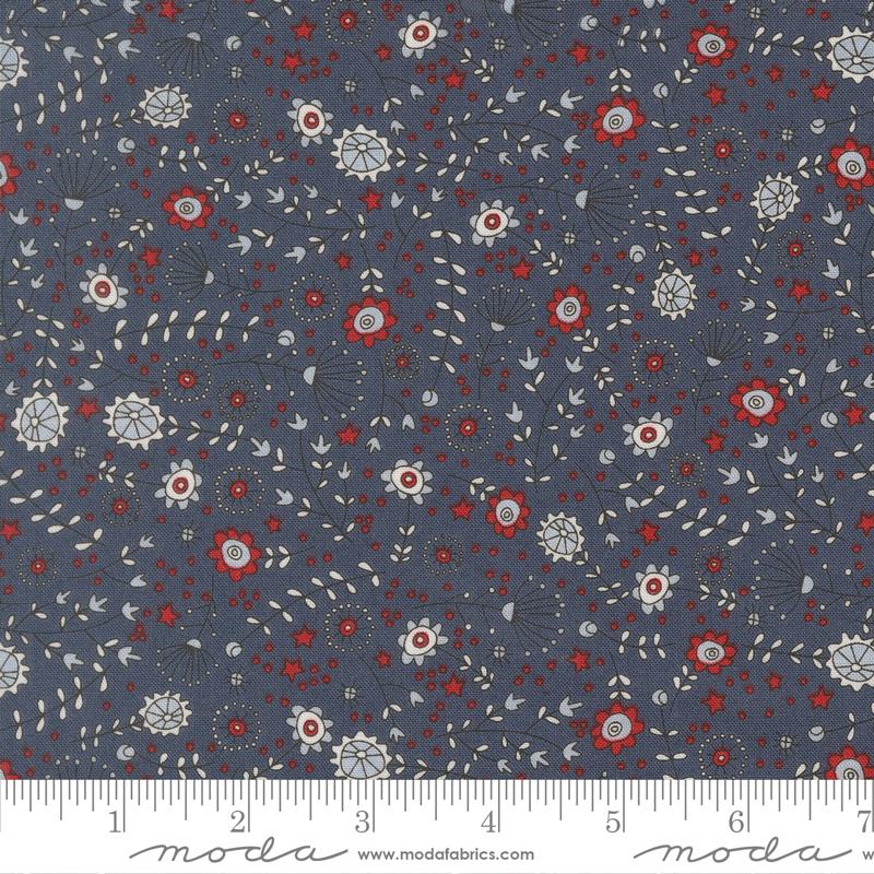 Independence Day 5" Charm Pack, Moda 55720PP, 5" Precut Red White Blue Americana Patriotic Fabric, Sweetwater