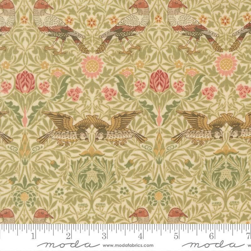 Morris Muse 2.5" Jelly Roll, Moda 13380JR, 2.5" Precut Reproduction Floral Fabric Strips, Jelly Roll Fabric, Barbara Brackman