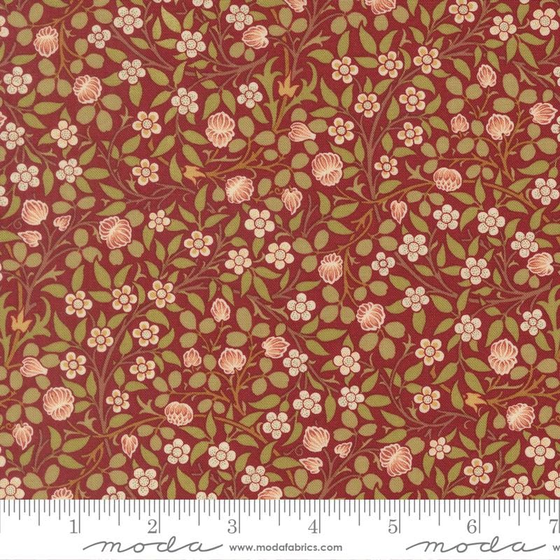 Morris Muse 2.5" Jelly Roll, Moda 13380JR, 2.5" Precut Reproduction Floral Fabric Strips, Jelly Roll Fabric, Barbara Brackman