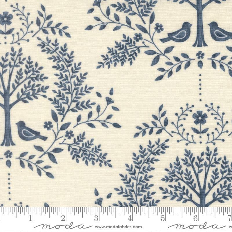 Family Tree 5" Charm Pack 2026, Moda 56160PP, 5" Precut Blue Green Orange Cream Rust Charm Pack Fabric Squares, Deb Strain