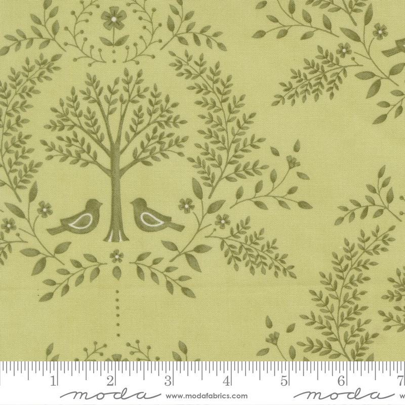 Family Tree 5" Charm Pack 2026, Moda 56160PP, 5" Precut Blue Green Orange Cream Rust Charm Pack Fabric Squares, Deb Strain
