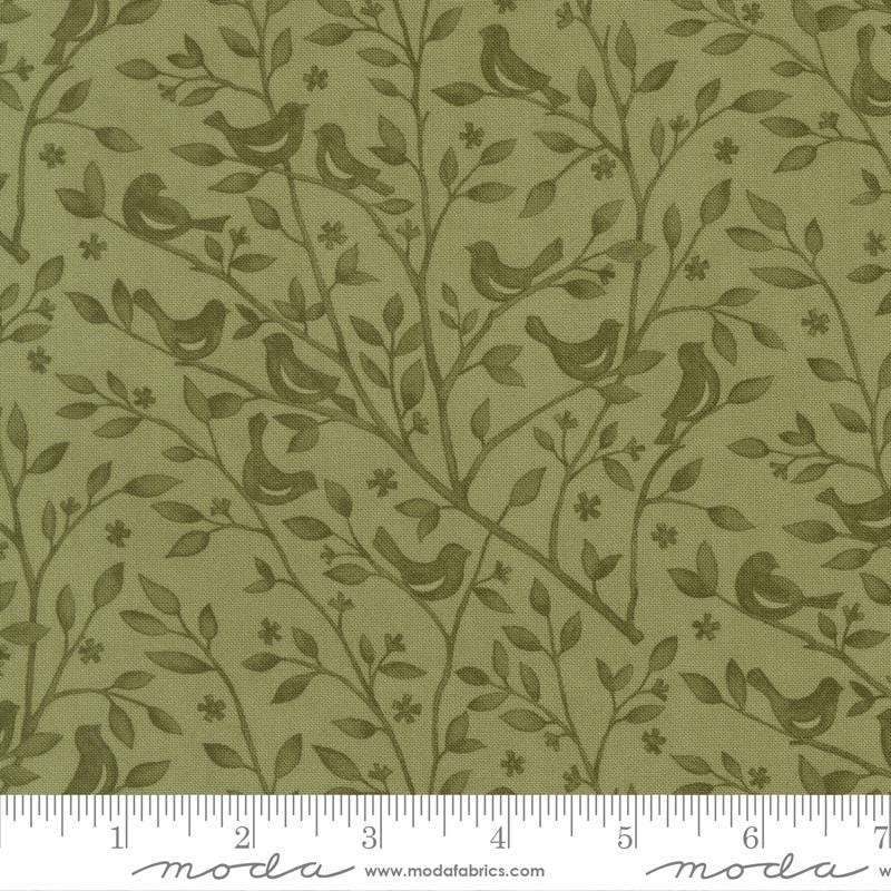 Family Tree 5" Charm Pack 2026, Moda 56160PP, 5" Precut Blue Green Orange Cream Rust Charm Pack Fabric Squares, Deb Strain