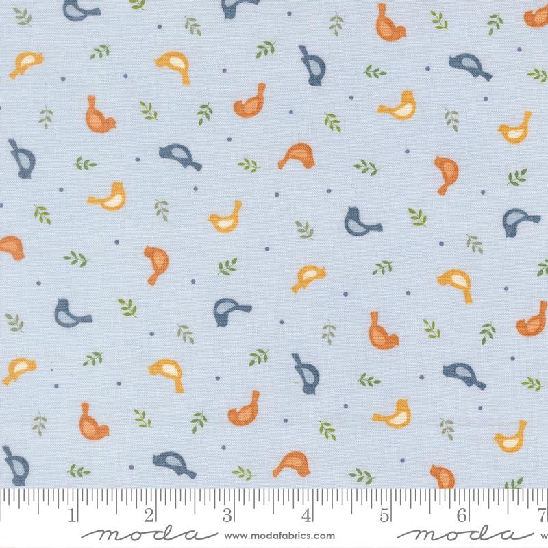 Family Tree 5" Charm Pack 2026, Moda 56160PP, 5" Precut Blue Green Orange Cream Rust Charm Pack Fabric Squares, Deb Strain