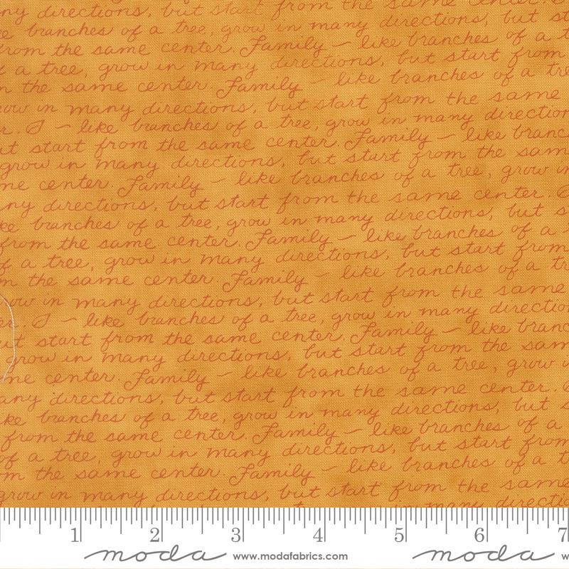 Family Tree 5" Charm Pack 2026, Moda 56160PP, 5" Precut Blue Green Orange Cream Rust Charm Pack Fabric Squares, Deb Strain