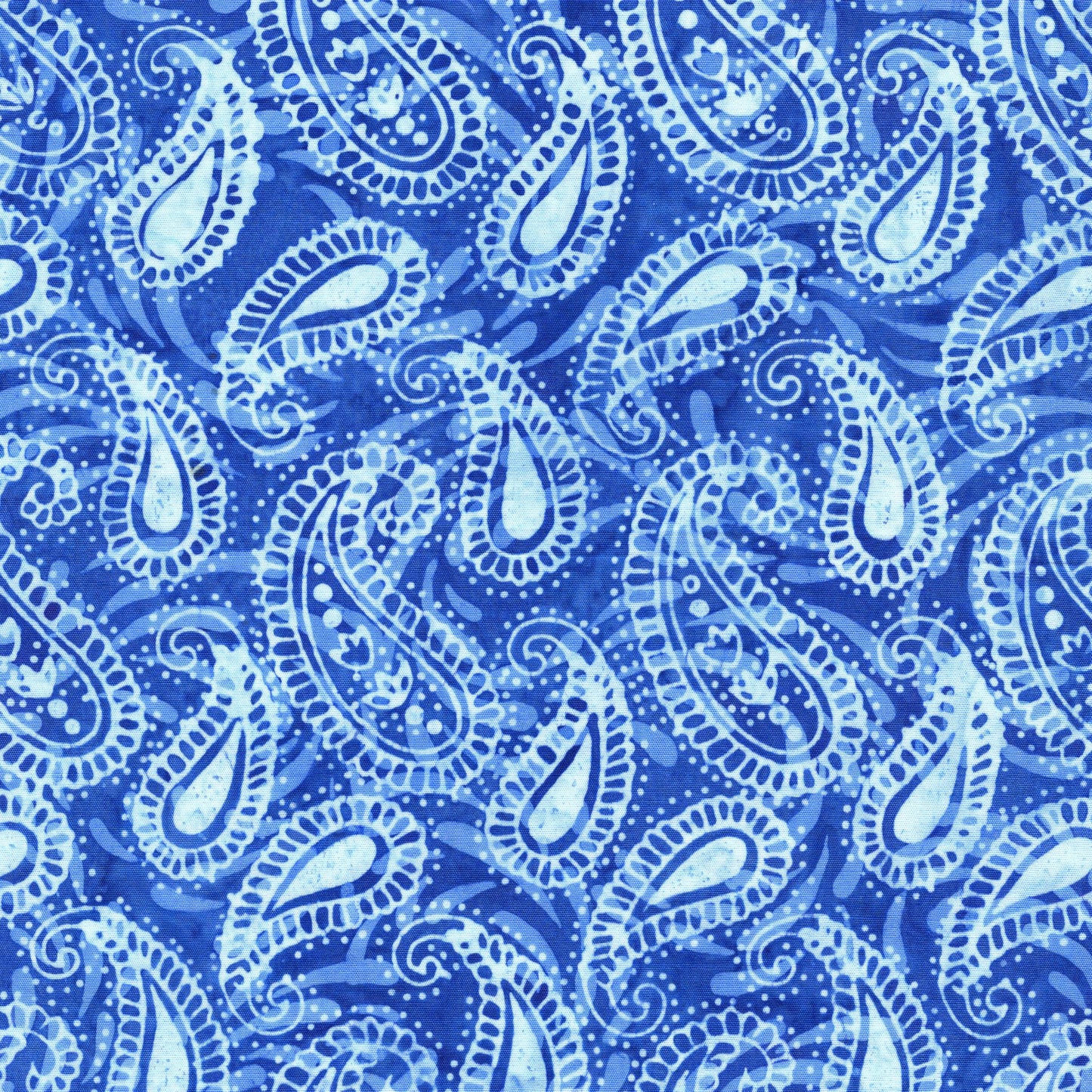 Paisley Parade 2.5" Strip Pack, Island Batik, 2.5" Precut Red White Blue Patriotic Batik Fabric Strips