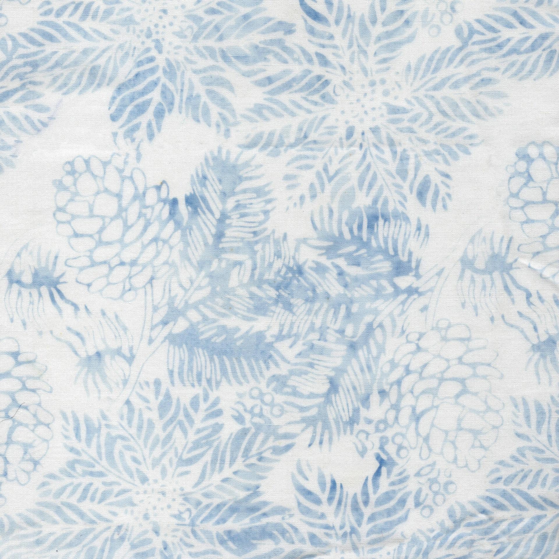 Frosted Wishes 10" Stack, Island Batik, 10" Precut Blue White Christmas Batik Fabric Quilt Squares