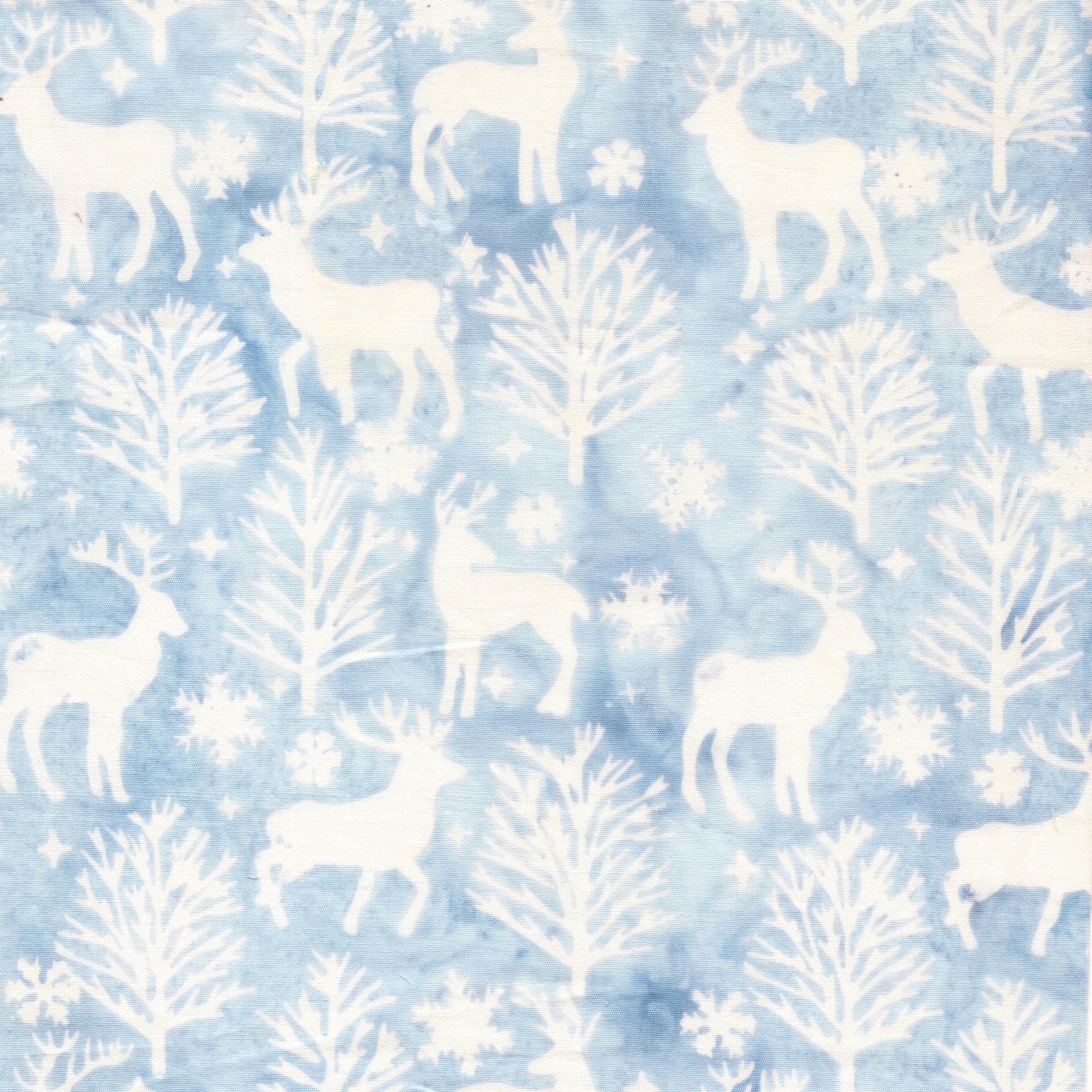 Frosted Wishes 10" Stack, Island Batik, 10" Precut Blue White Christmas Batik Fabric Quilt Squares