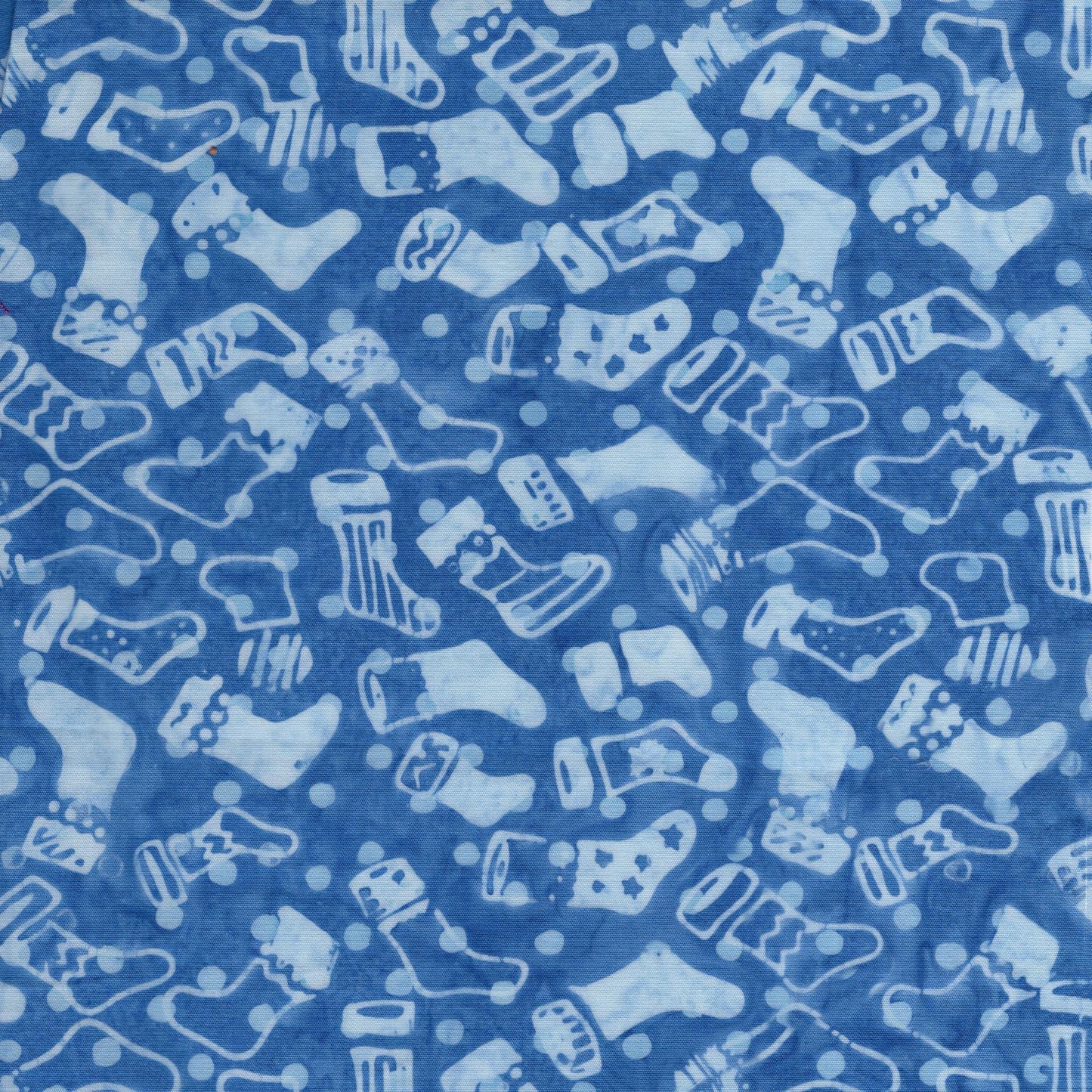 Frosted Wishes 10" Stack, Island Batik, 10" Precut Blue White Christmas Batik Fabric Quilt Squares