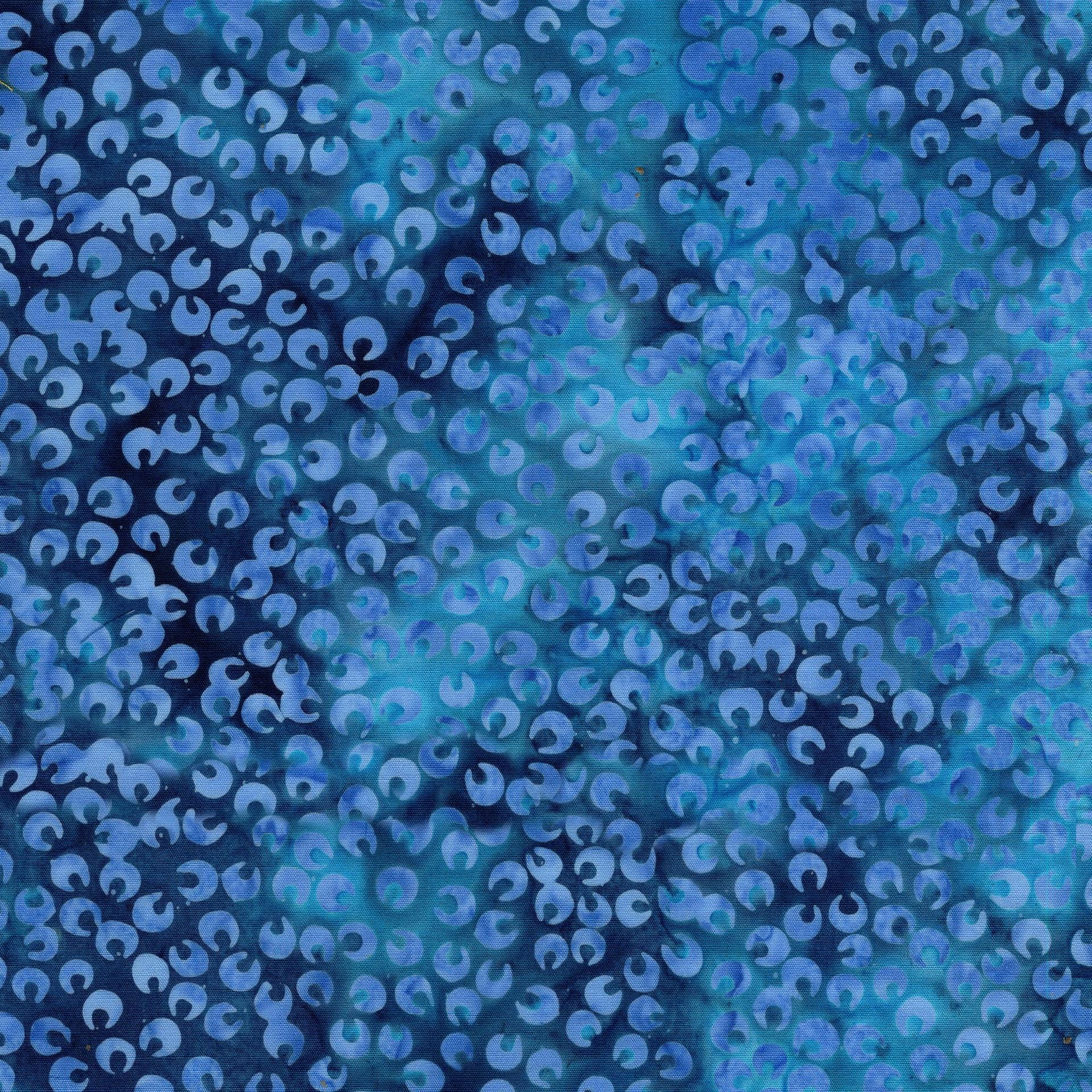 Countryside Charm 10" Stack, Island Batik, 10" Precut Blue Yellow Batik Fabric Layer Cake Quilt Squares