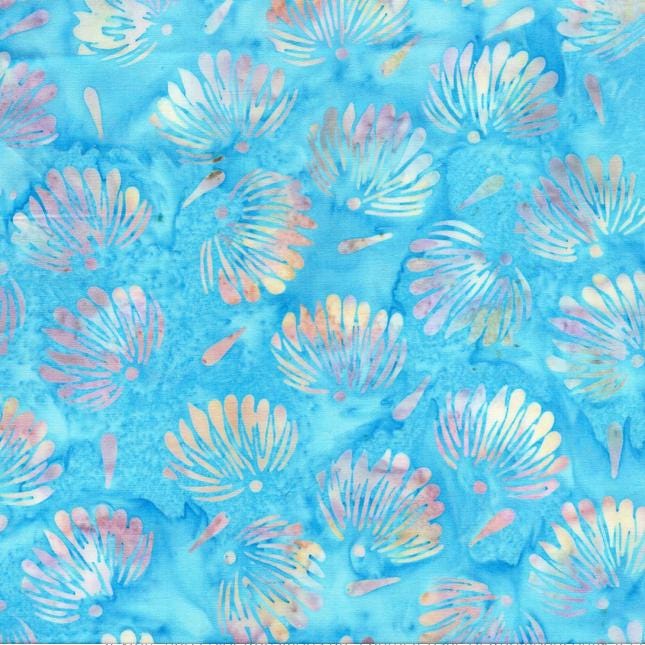 Bloom Grove 10" Squares, Island Batik, 10" Precut Turquoise Blue Brown Batik Layer Cake Fabric Squares