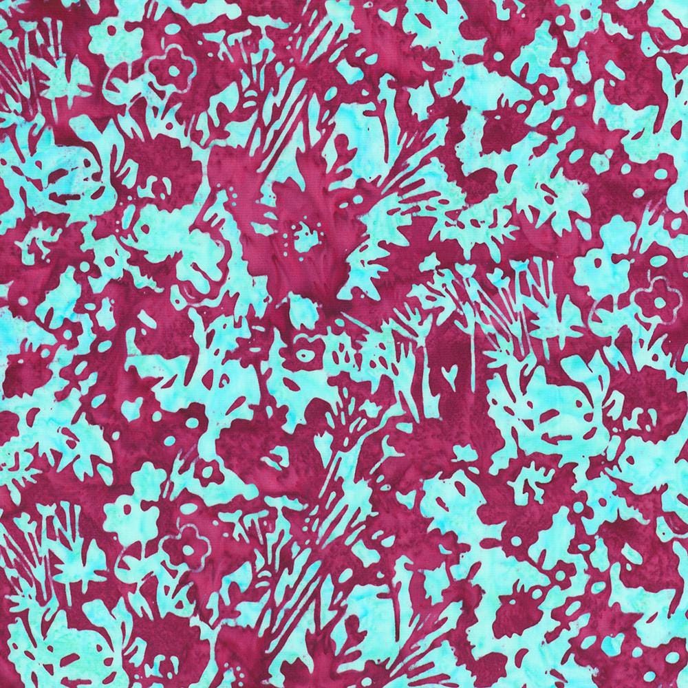 Artisan Batiks Sweet Blossoms 5" Charm Squares, Robert Kaufman CHS-1321-42, 5" Precut Floral Batik Charm Pack Fabric Squares