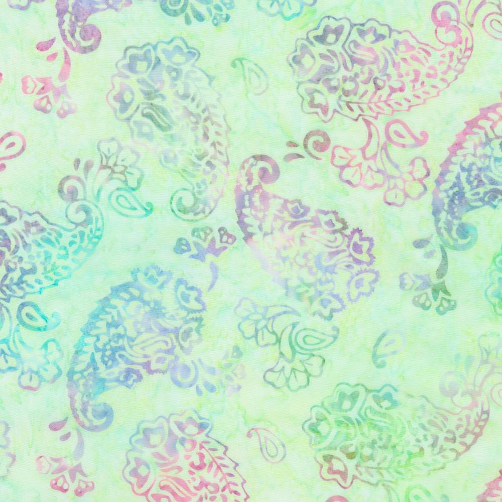 Artisan Batiks Sweet Blossoms 5" Charm Squares, Robert Kaufman CHS-1347-42, 5" Precut Pink Blue Green Floral Batik Charm Pack Fabric Squares