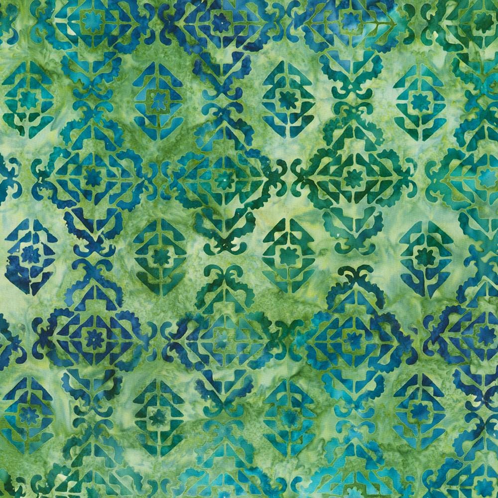 Artisan Batiks Sweet Blossoms 5" Charm Squares, Robert Kaufman CHS-1347-42, 5" Precut Pink Blue Green Floral Batik Charm Pack Fabric Squares