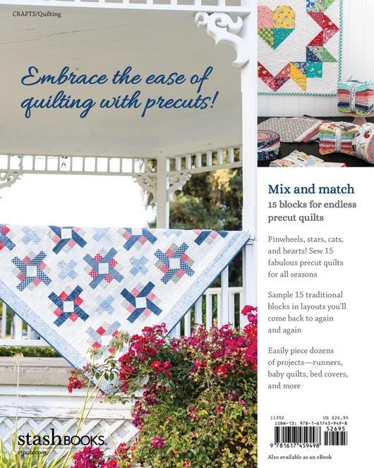 Playful Precut Quilts Pattern Book, Stash Books 11392, Mix and Match Blocks with 15 Quilt Projects, Amanda Niederhauser