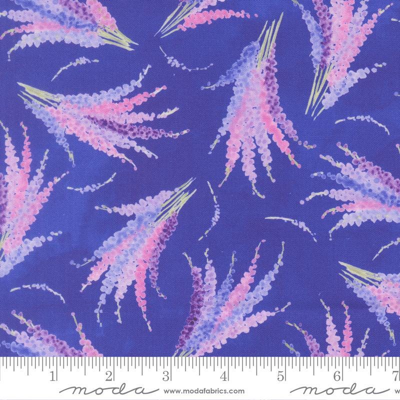 Delphiniums Charm Pack, Moda 24650PP, Precut 5" Lavender Pink Blue Watercolor Floral Quilt Fabric Squares, Janet Clare