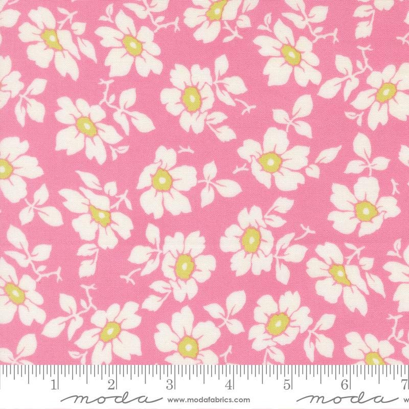 Summer's End Jelly Roll, Moda 35430JR, 2.5" Green Orange Red Pink Precut Floral Fabric Strips, Fig Tree and Co