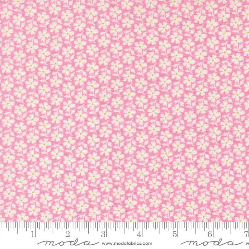 Summer's End 5" Charm Pack, Moda 35430PP, 5" Precut Pink Green Orange Floral Quilting Fabric Squares, Fig Tree
