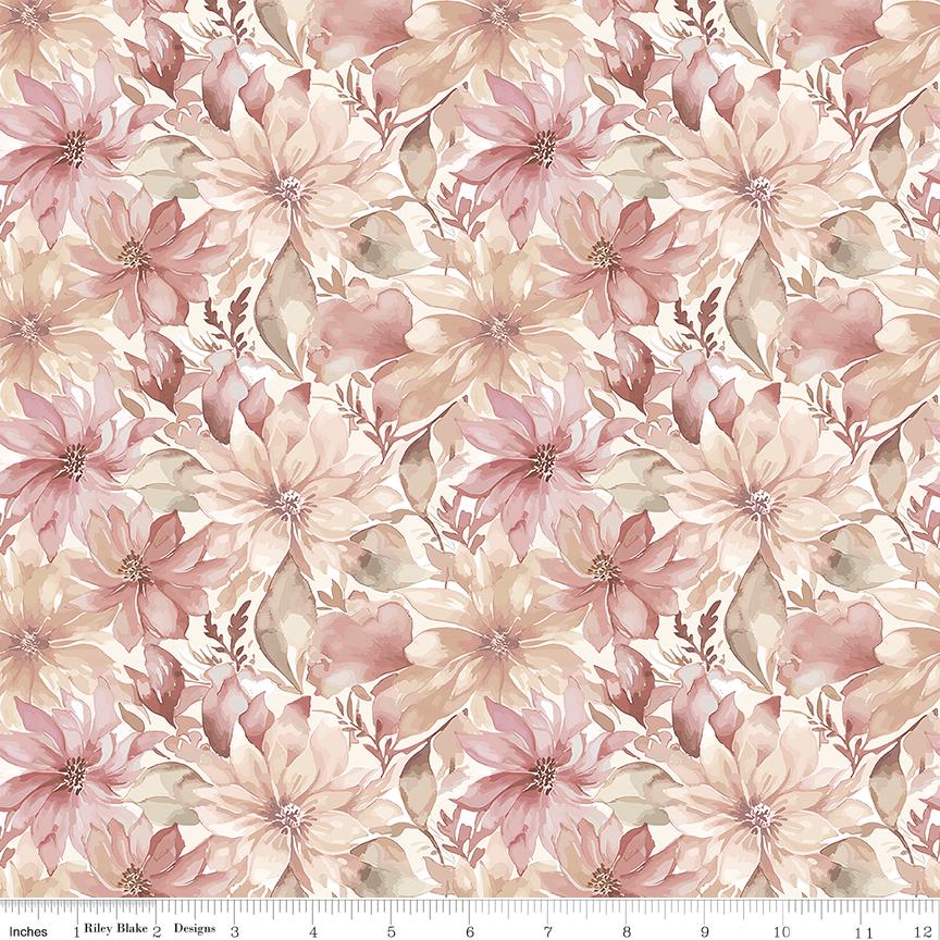 Daybreak on the Prairie 5" Stacker, Riley Blake 5-17680-42, 5" Precut Pink Blue Purple Pastel Floral Fabric Squares, Gilbert, Modern Prairie