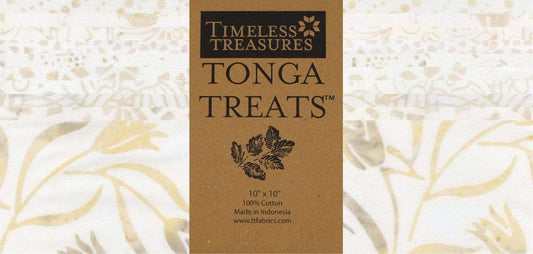 Tonga Linen 10" Squares, Timeless Treasures Treat-Square42 Linen, 10" Precut Neutral Batik Layer Cake Quilt Fabric Squares