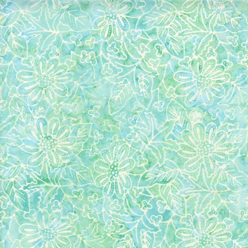 Tonga Blossom Batik 5" Squares, Timeless Treasures Treat-Mini42 Blossom, 5" Precut Pink Blue Lavender Yellow Green Batik Charm Pack Squares