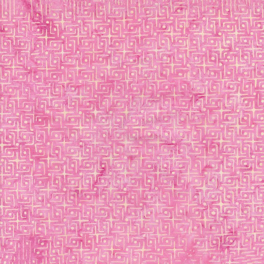Tonga Blossom Batik 5" Squares, Timeless Treasures Treat-Mini42 Blossom, 5" Precut Pink Blue Lavender Yellow Green Batik Charm Pack Squares