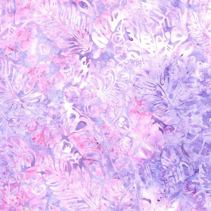 Tonga Mayfair Batik 5" Squares, Timeless Treasures Treat-Mini42 Mayfair, 5" Precut Pink Blue Green Purple Batik Charm Pack Squares