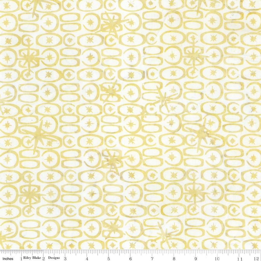 Expressions Batiks Starburst Groove 5" Stacker, Riley Blake 5-23578-42, 5" Precut Orange Green Blue Yellow Brown Batik Fabric Squares