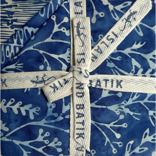 Meadow Brook 5" Stamp, Island Batik, 5" Precut Blue Green Pink Batik Fabric Charm Pack Quilt Squares