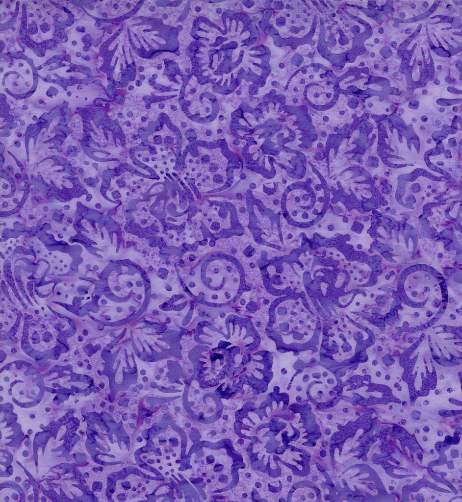 Tonga Mermaid Batik 5" Squares, Timeless Treasures Treat-Mini42 Blossom, 5" Precut Teal Turquoise Lavender Batik Charm Pack Squares