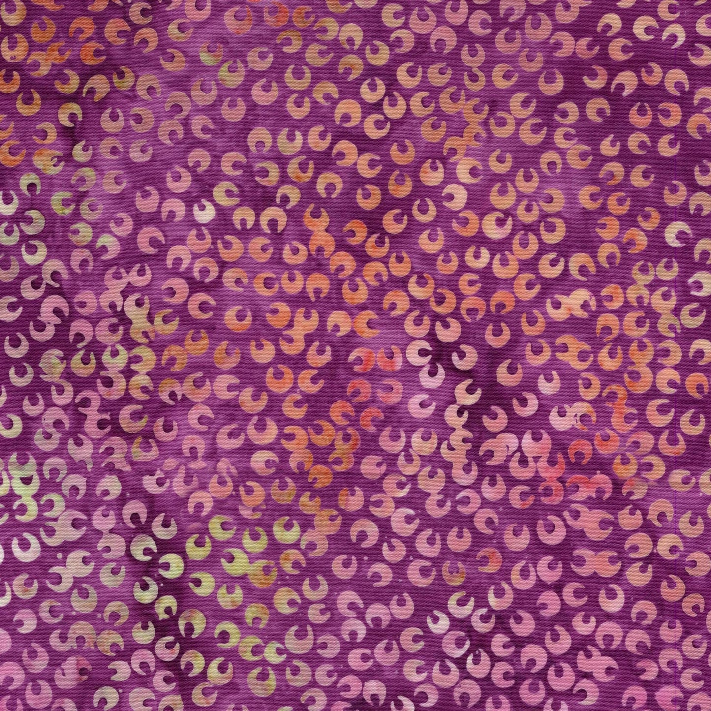 Posy Twist 5" Stamp, Island Batik, 5" Precut Pink Orange Red Green Floral Batik Fabric Charm Pack Quilt Squares