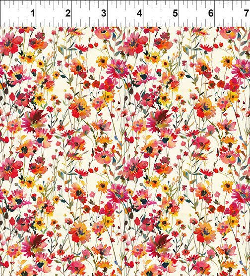 Lovelies 2.5" JUNIOR Strip Roll, In the Beginning Fabrics ST-IBFLOV-Sr, 2.5" Precut Multicolored Floral Fabric Strips