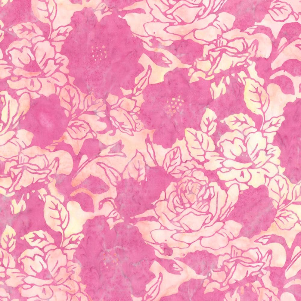 Artisan Batiks Sweet Blossoms 5" Charm Squares, Robert Kaufman CHS-1321-42, 5" Precut Floral Batik Charm Pack Fabric Squares