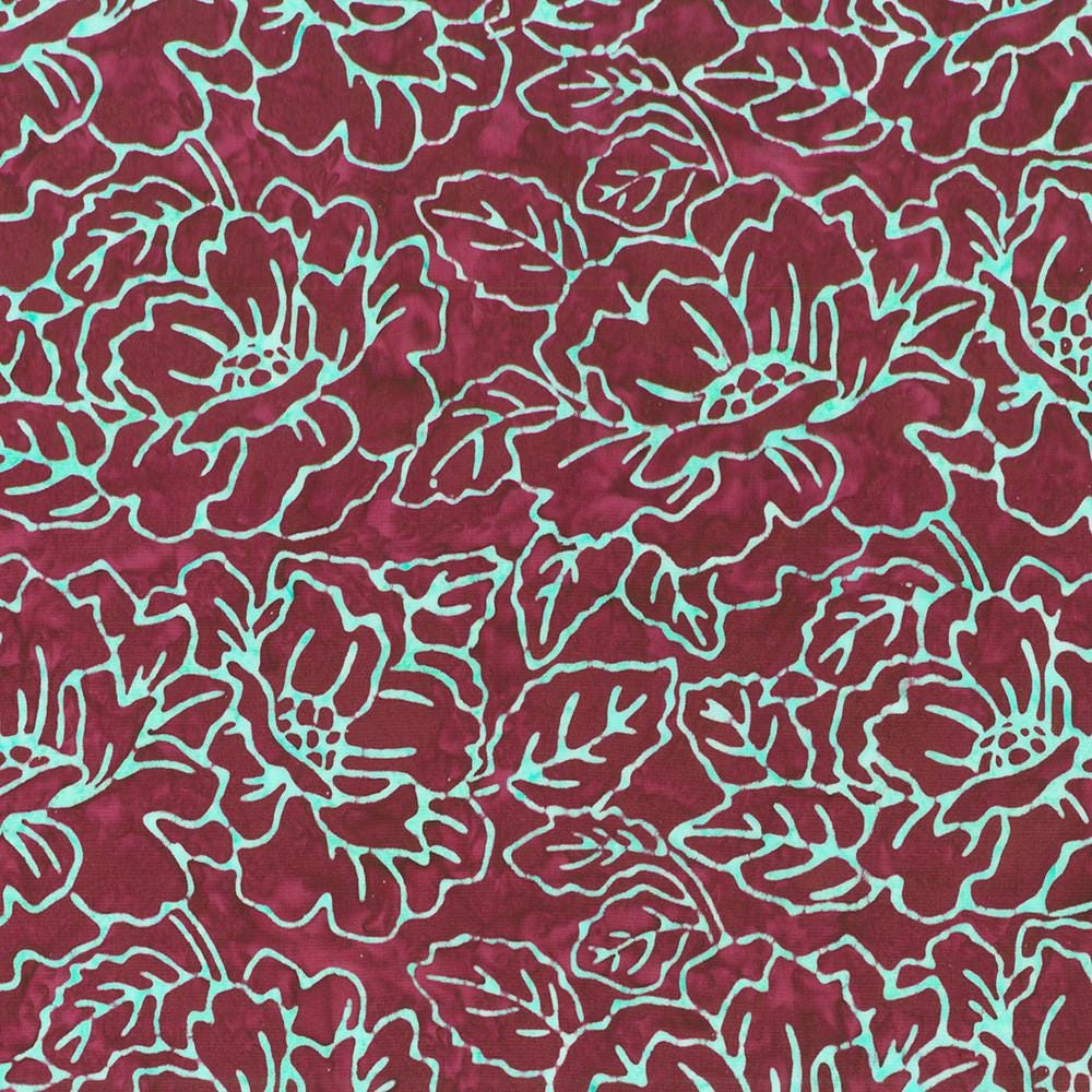 Artisan Batiks Sweet Blossoms 5" Charm Squares, Robert Kaufman CHS-1321-42, 5" Precut Floral Batik Charm Pack Fabric Squares
