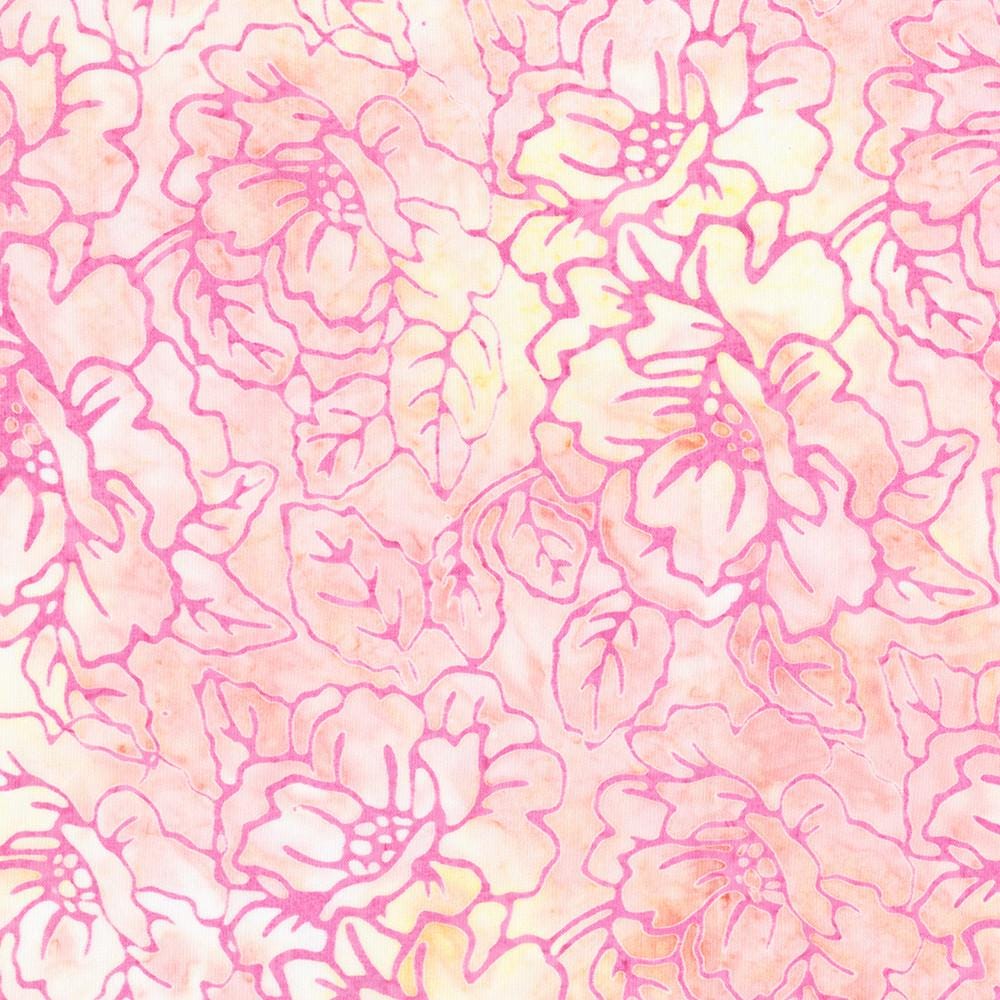 Artisan Batiks Sweet Blossoms 5" Charm Squares, Robert Kaufman CHS-1321-42, 5" Precut Floral Batik Charm Pack Fabric Squares