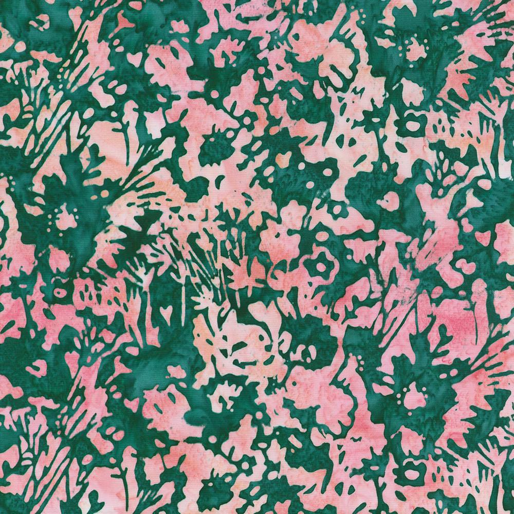 Artisan Batiks Sweet Blossoms 5" Charm Squares, Robert Kaufman CHS-1321-42, 5" Precut Floral Batik Charm Pack Fabric Squares