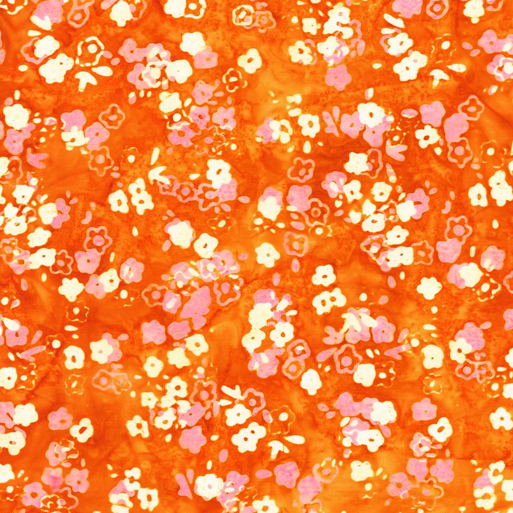 Artisan Batiks Sweet Blossoms 5" Charm Squares, Robert Kaufman CHS-1321-42, 5" Precut Floral Batik Charm Pack Fabric Squares