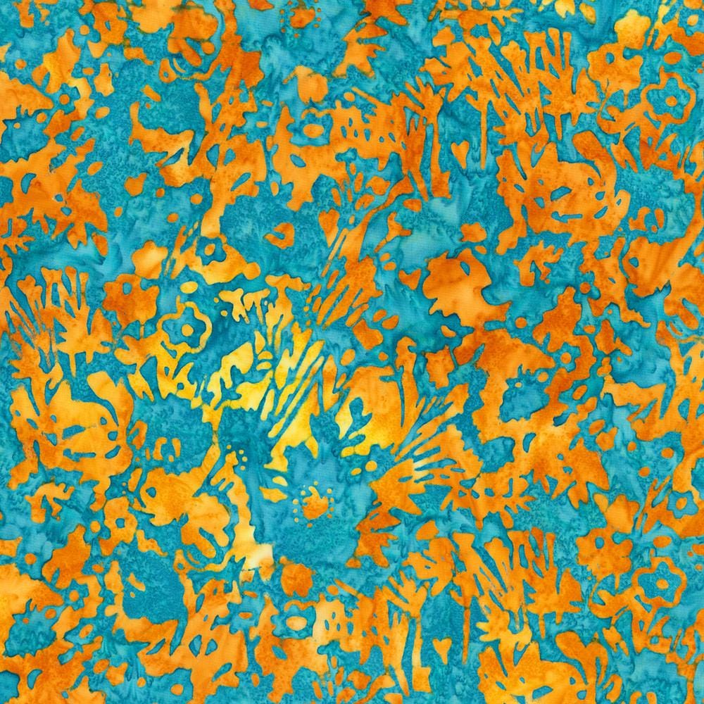 Artisan Batiks Sweet Blossoms 5" Charm Squares, Robert Kaufman CHS-1321-42, 5" Precut Floral Batik Charm Pack Fabric Squares