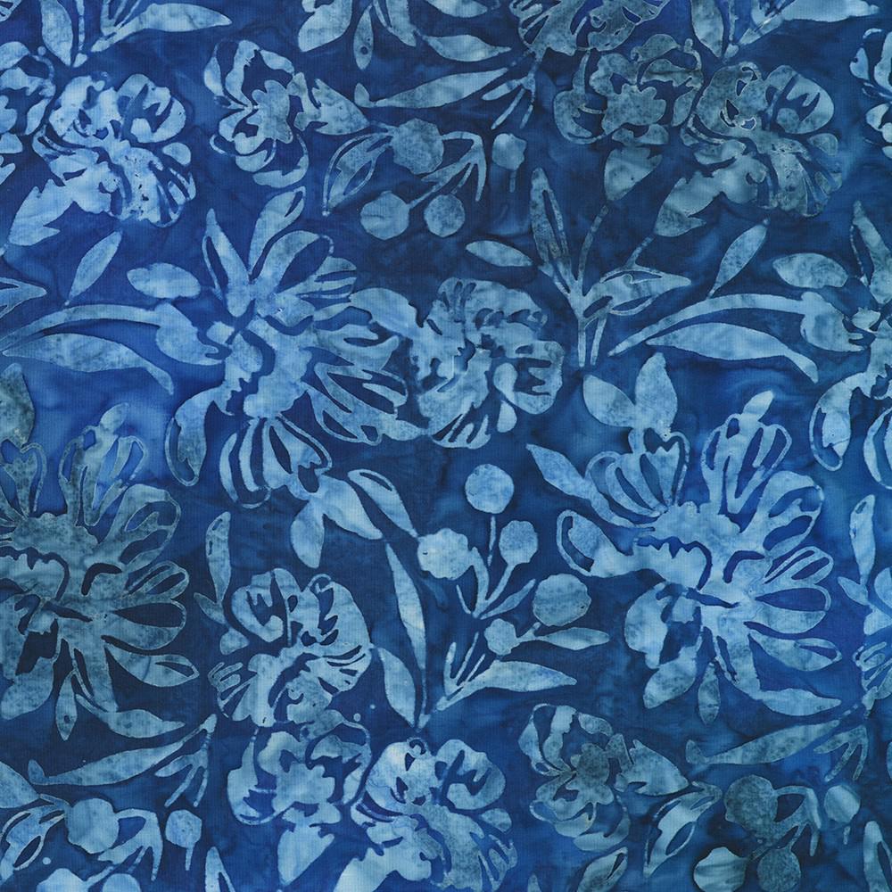 Artisan Batiks Sweet Blossoms 5" Charm Squares, Robert Kaufman CHS-1347-42, 5" Precut Pink Blue Green Floral Batik Charm Pack Fabric Squares