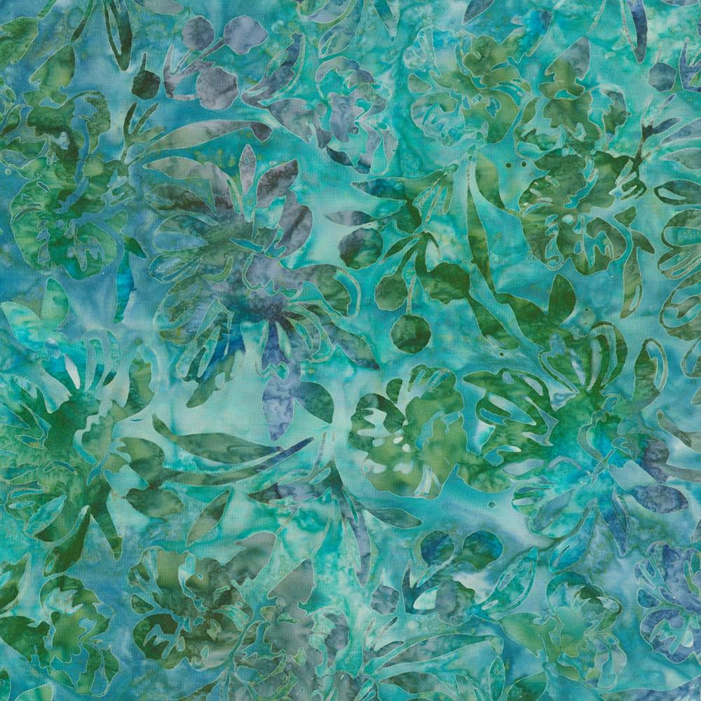 Artisan Batiks Sweet Blossoms 5" Charm Squares, Robert Kaufman CHS-1347-42, 5" Precut Pink Blue Green Floral Batik Charm Pack Fabric Squares