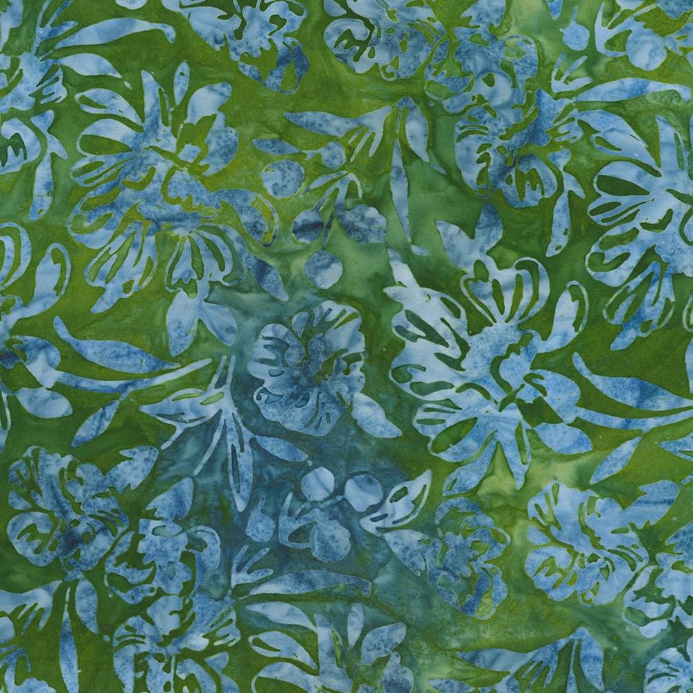 Artisan Batiks Sweet Blossoms 5" Charm Squares, Robert Kaufman CHS-1347-42, 5" Precut Pink Blue Green Floral Batik Charm Pack Fabric Squares