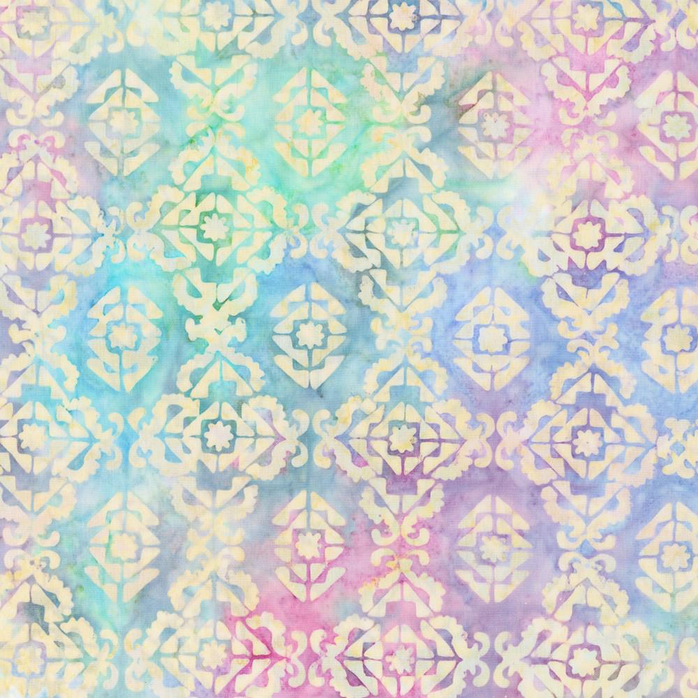 Artisan Batiks Sweet Blossoms 5" Charm Squares, Robert Kaufman CHS-1347-42, 5" Precut Pink Blue Green Floral Batik Charm Pack Fabric Squares