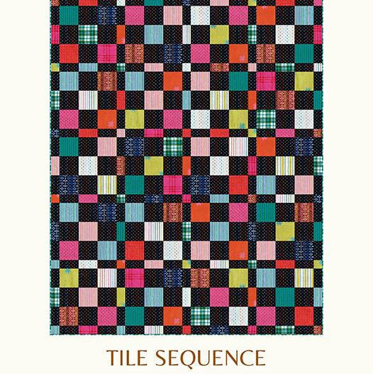 Tile Sequence Quilt Pattern, Copper Kettle Quilt Co CKQ2420, Charm Pack Layer Cake Friendly Patchwork Quilt Pattern, Sarah Sumbera
