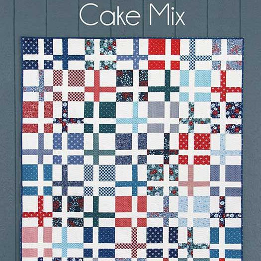 Cake Mix Quilt Pattern, Cluck Cluck Sew CCS227, Layer Cake Fat Quarter Friendly Plaid Crib Throw Twin Queen King Bed Quilt Pattern