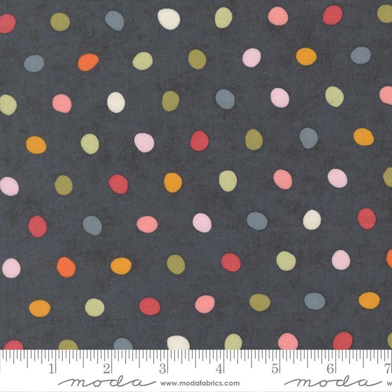 Fieldrush 5" Charm Pack, Moda 30780PP, 5" Precut Wildflowers Floral Charm Fabric Squares, BasicGrey