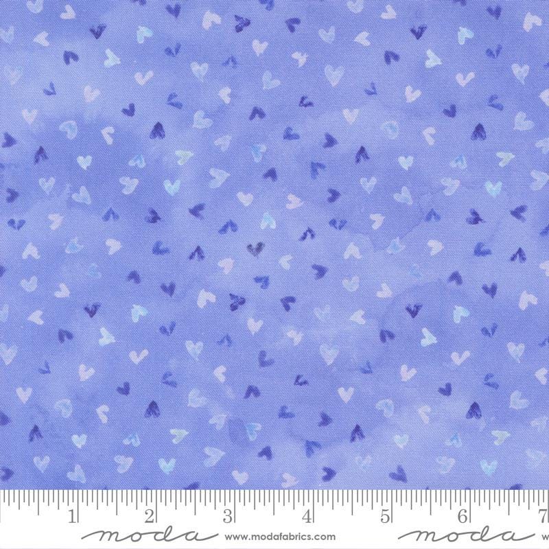 Delphinium Jelly Roll, Moda 24650JR, 2.5" Precut Pink Blue Lavender Floral Quilt Fabric Strips, Janet Clare