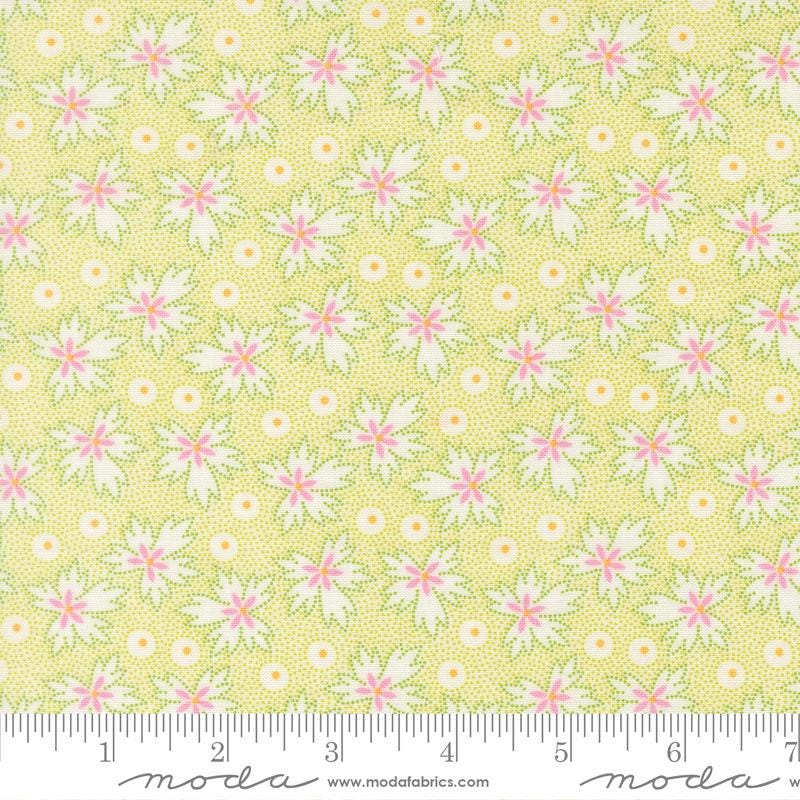 Summer's End 5" Charm Pack, Moda 35430PP, 5" Precut Pink Green Orange Floral Quilting Fabric Squares, Fig Tree