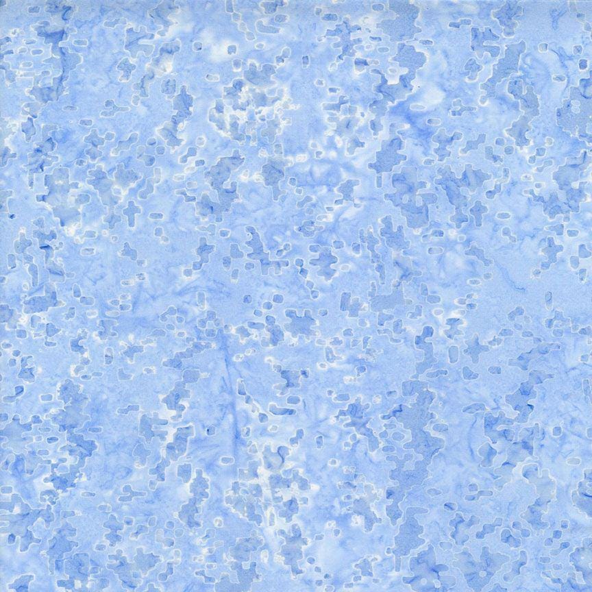Tonga Blossom Batik - Sky Blue Tonal Texture Batik Fabric, Timeless Treasures B1040-Sky, Light Blue Batik Fabric, By the Yard