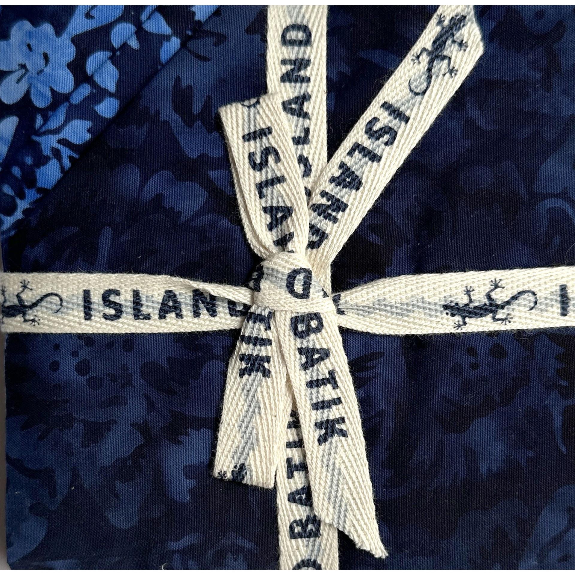 Countryside Charm 5" Stamp, Island Batik, 5" Precut Blue Yellow Batik Fabric Charm Pack Quilt Squares