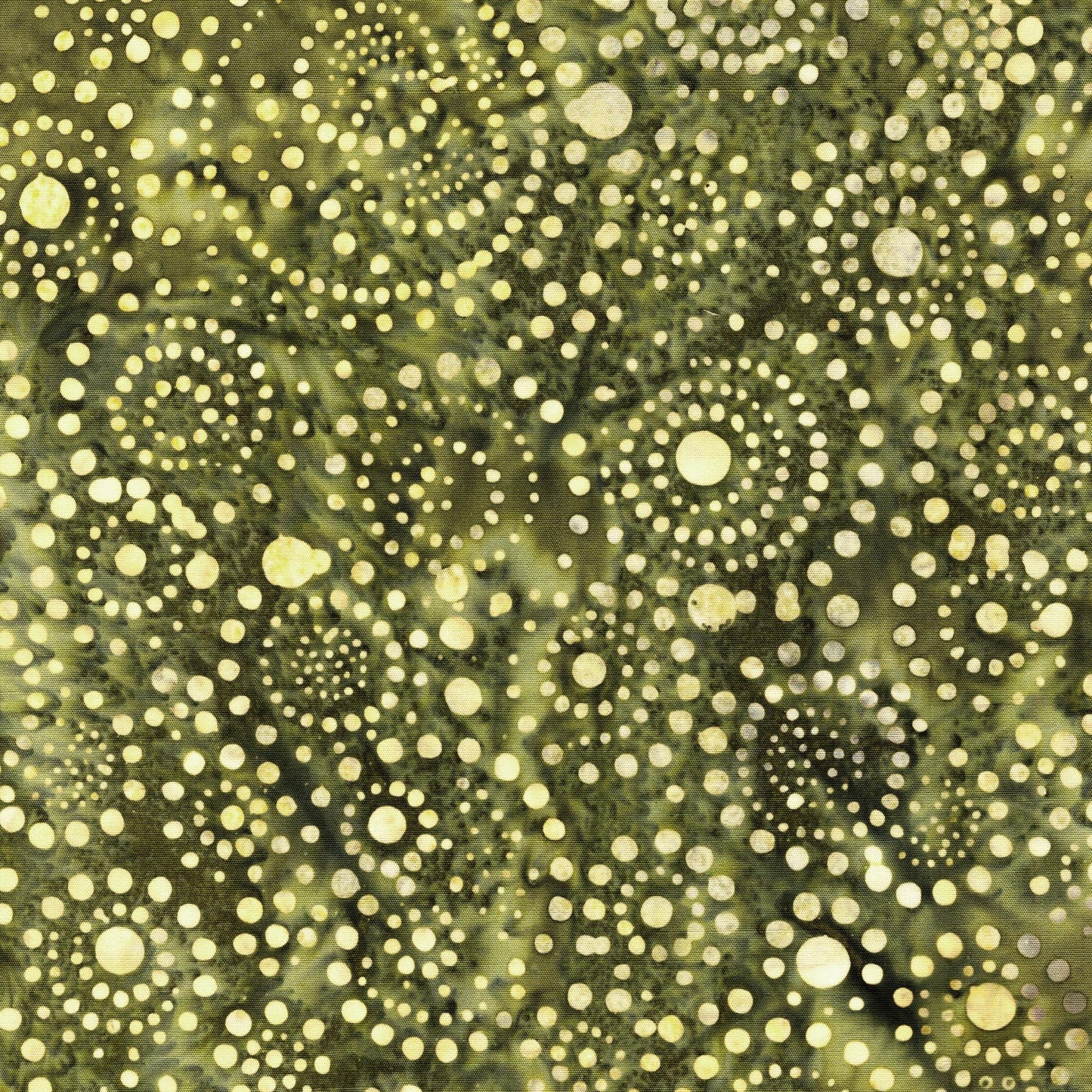 Dotmania Strip Pack, Island Batik, Precut 2.5" Tan Green Brown Batik Fabric Strip Roll