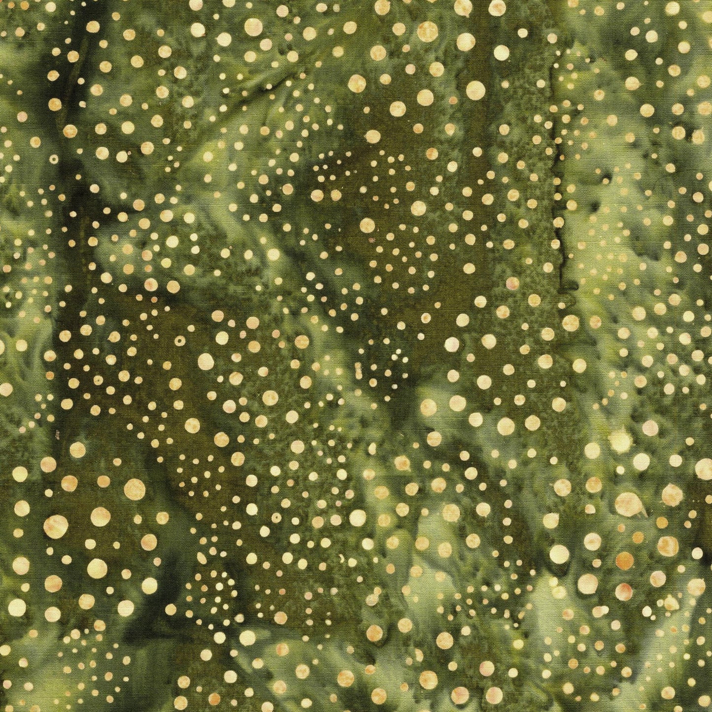 Dotmania Strip Pack, Island Batik, Precut 2.5" Tan Green Brown Batik Fabric Strip Roll